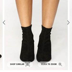 Black Suede Booties